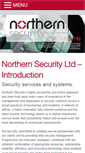 Mobile Screenshot of northernsecurityltd.co.uk